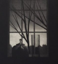 Window w/vase & trees by Robert Kipniss at ebo Gallery