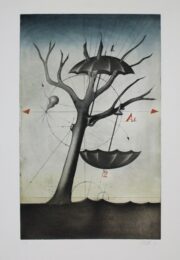 Zwei Schirme by Alois Janak at Sylvan Cole Gallery