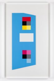 ‘irregular Cerulean Blue’ by Peter Saville at Paul Stolper Gallery