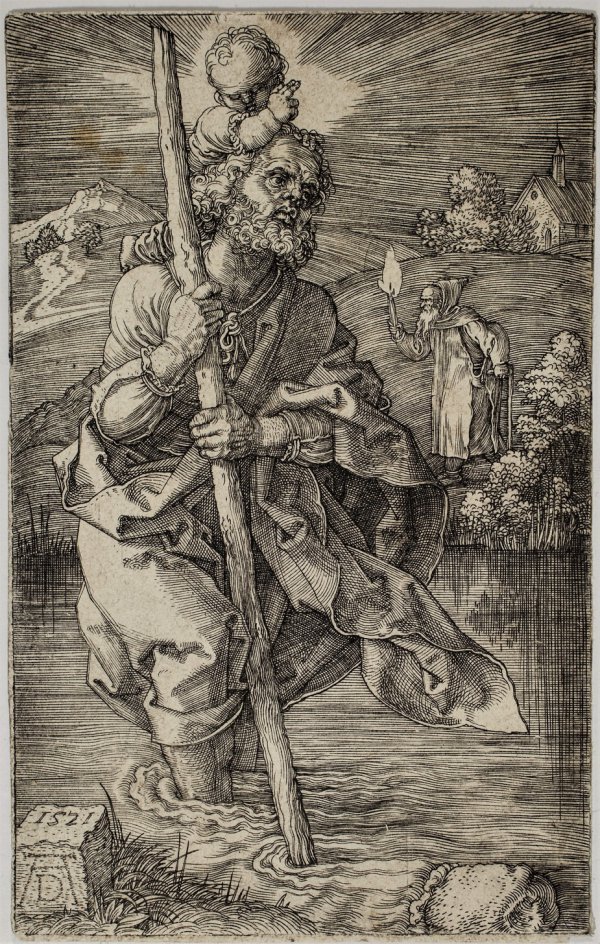 Saint Christopher Facing Right by Albrecht Dürer