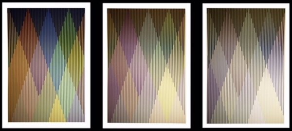 Couleur Additive Perseus, Portfolio Of 3 by Carlos Cruz-Diez