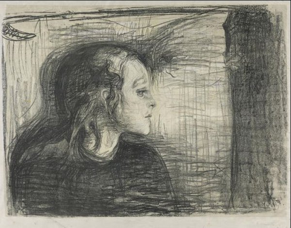 Det Syke Barn I (the Sick Child I) by Edvard Munch