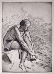 Girl Bathing by Laura Knight at Editions Graphiques Ltd