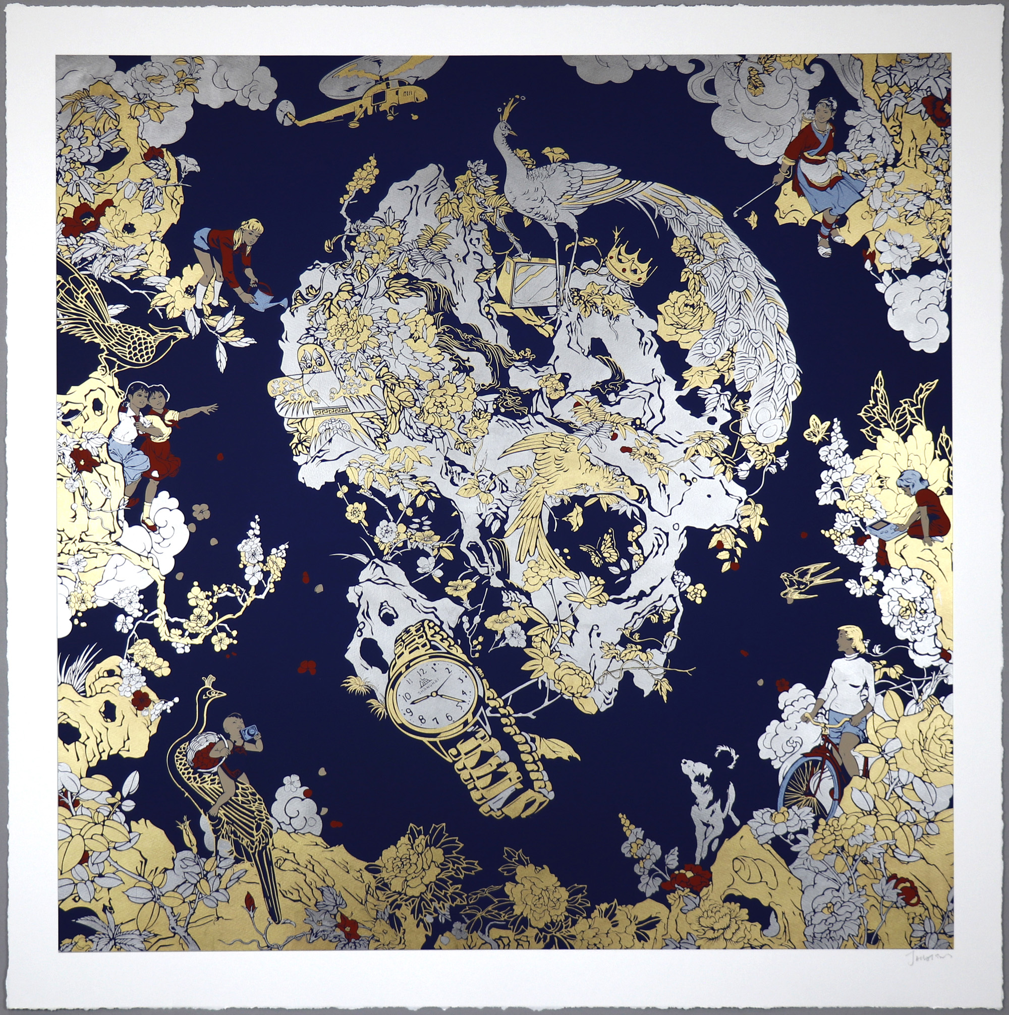 Dream In The Deserted Garden (blue) by Jacky Tsai