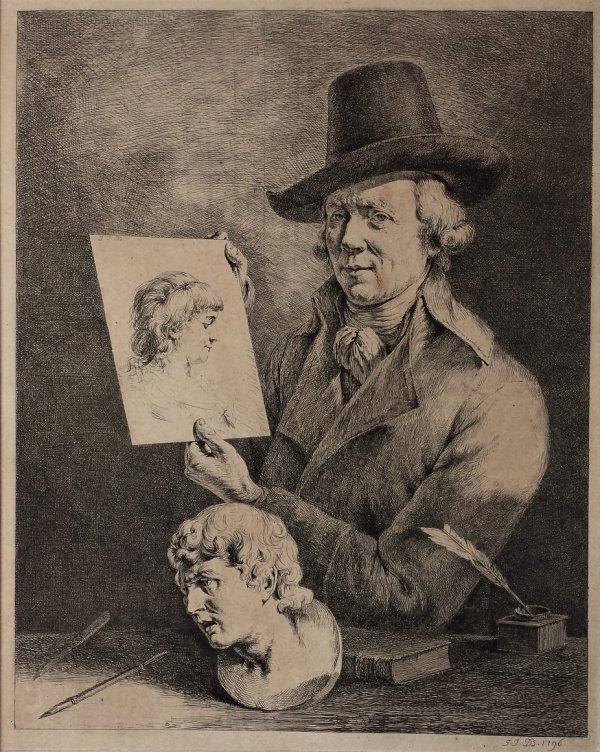 Jean-jacques De Boissieu. Portrait Of The Artist by Jean-Jacques de Boissieu