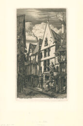La Rue Des Toiles, à Bourges by Charles Meryon at Sylvan Cole Gallery