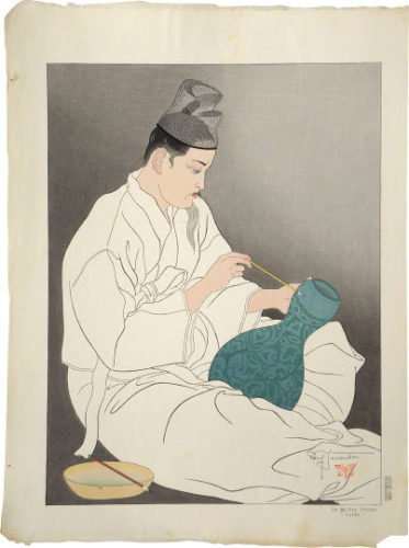 Korean Potter by Paul Jacoulet