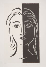 Private: Portrait En Deux Parties Noire Et Blanche by  at RoGallery