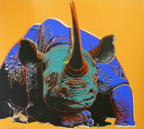 Black Rhinoceros (fs Ii.301) by Andy Warhol