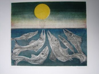 Morgenstern >fisches Nachtgesang< by Alfred Finsterer at Sylvan Cole Gallery