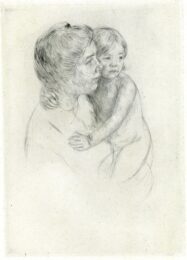 Antoine Holding Her Child (b204) by Mary Cassatt at Editions Graphiques Ltd