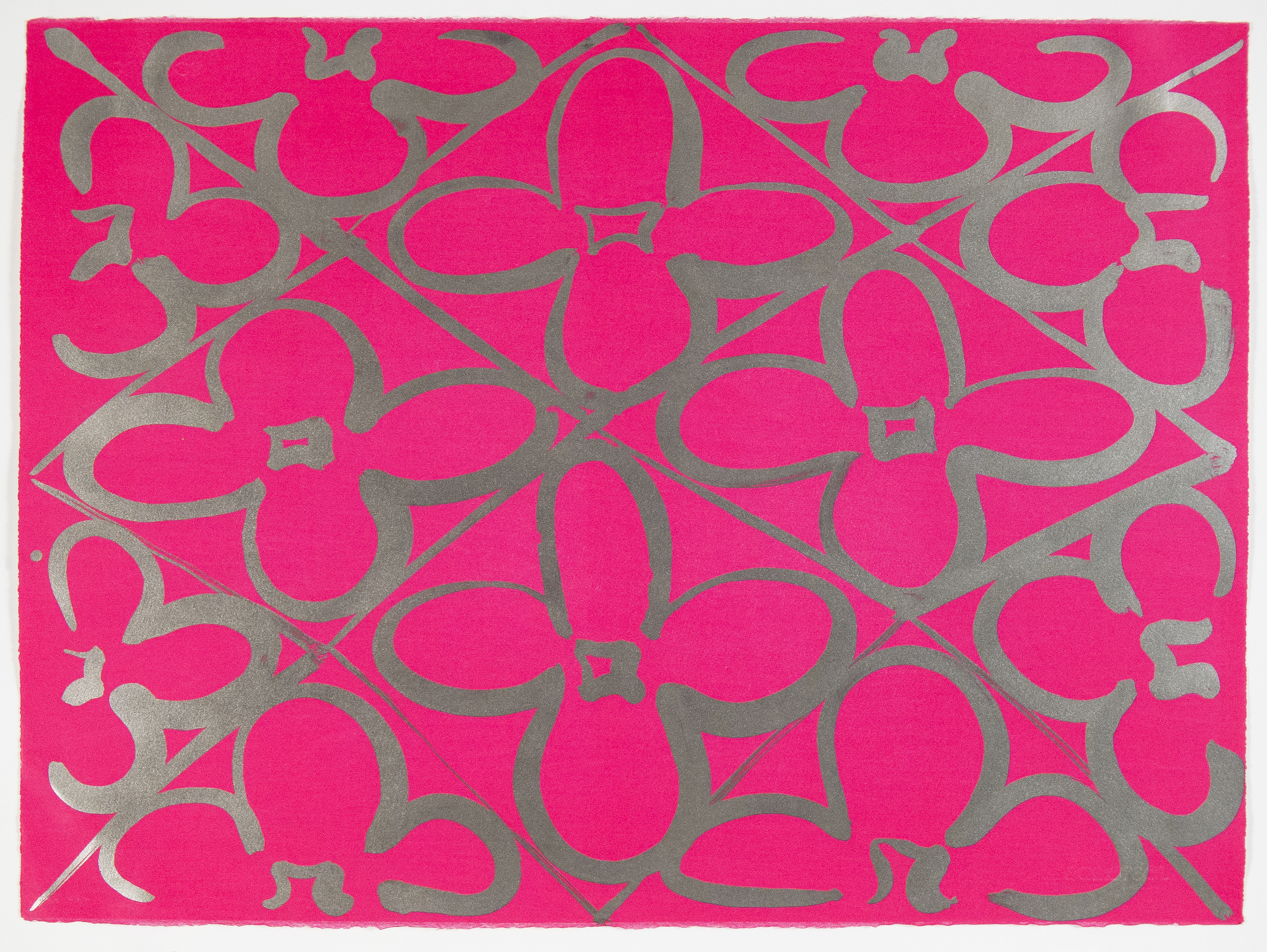 Chromatic Patterns After The Graham Foundation-pink by Judy Ledgerwood