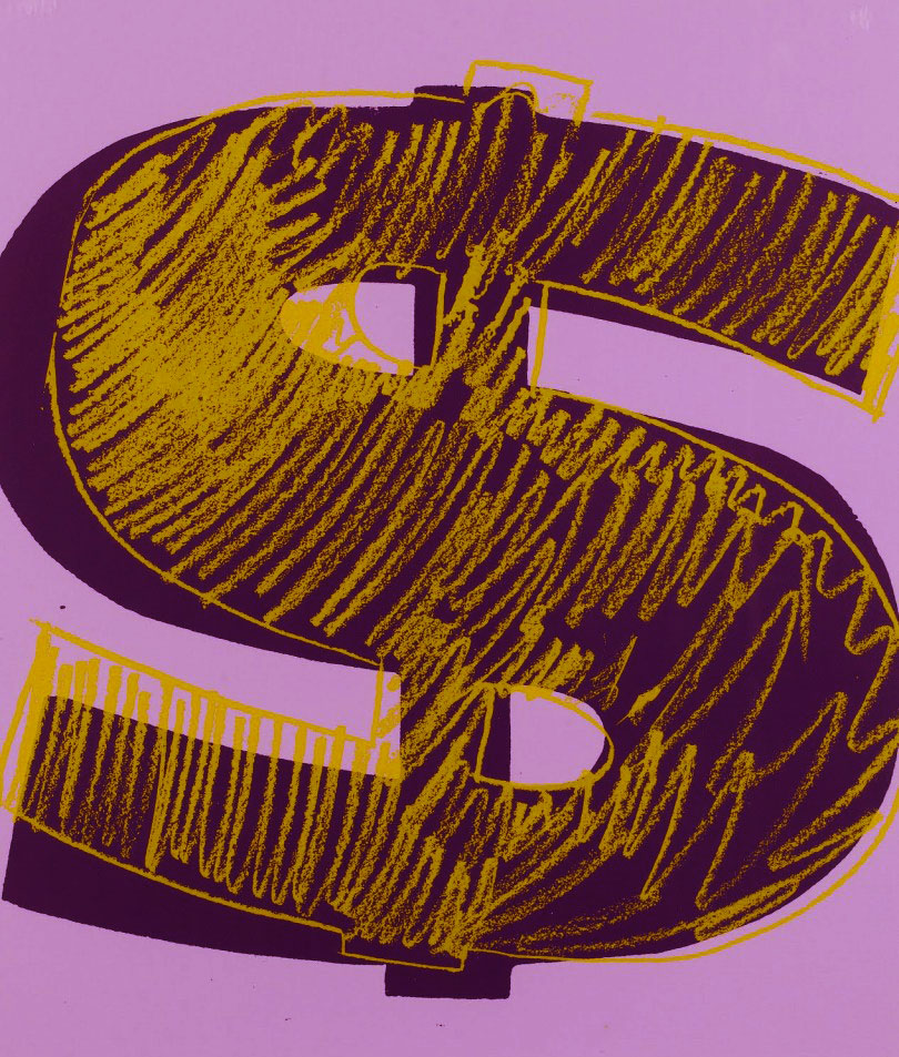 Dollar Sign, Orange (fs Ii.276) by Andy Warhol