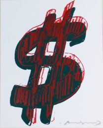 Dollar Sign, Red (fs Ii.278) by Andy Warhol at Revolver Gallery