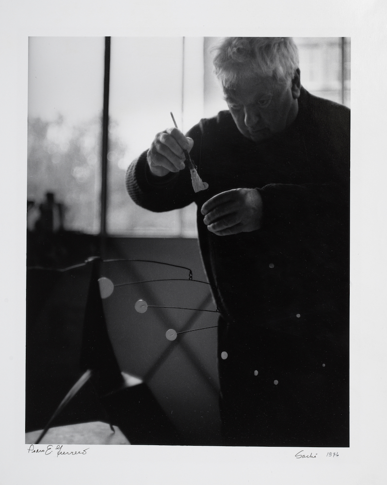 Calder Painting A Small Mobile by Pedro E Guerrero