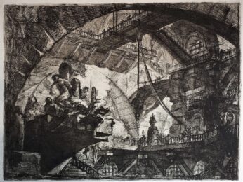 Prisoners On A Projecting Platform, 2nd State by Giovanni Battista Piranesi at Sarah Sauvin