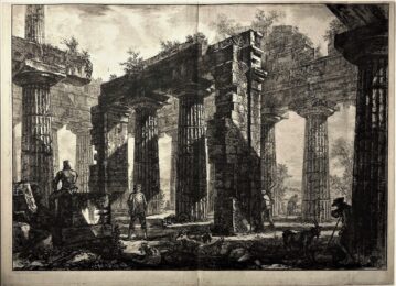 Pronaos Du Temple De Neptune – Working Proof by Giovanni Battista Piranesi at Sarah Sauvin