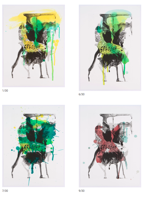 Sploosh (Handpainted) by Christian Marclay