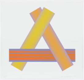 Triangular Yellows by Richard Anuszkiewicz at Graphicstudio