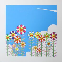 Vapor Trail In The Blue Summer Sky by Takashi Murakami at Vogtle Contemporary