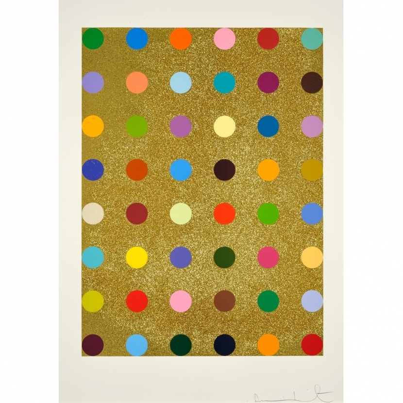 Aurous Iodide (with Gold Glitter) by Damien Hirst
