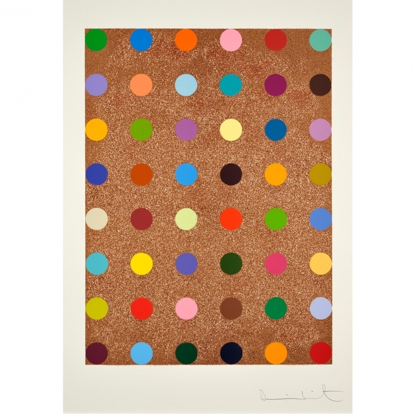 Carvacrol (with Bronze Glitter) by Damien Hirst