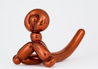 Balloon Monkey (orange) by Jeff Koons at Vogtle Contemporary