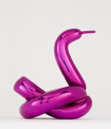 Balloon Swan (magenta) by Jeff Koons at Vogtle Contemporary