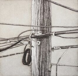 Composition In Wire And Wood by Eric Goldberg at ebo Gallery