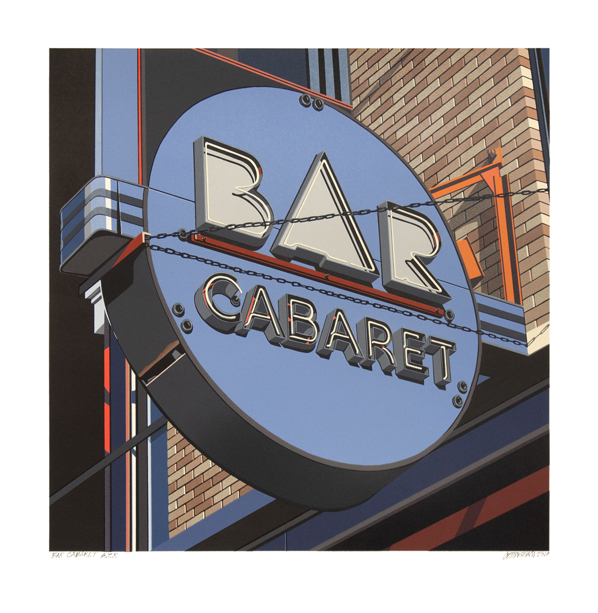Bar Cabaret by Robert Cottingham