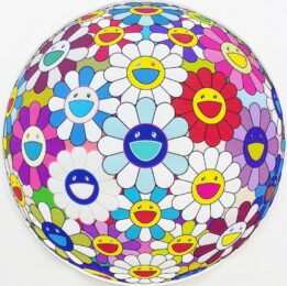 Flower Ball Sequoia Sempervirens by Takashi Murakami at Vogtle Contemporary