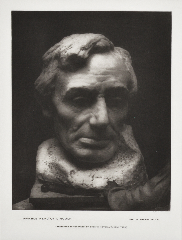 Marble Head Of Lincoln, Washington by Gutzon Borglum