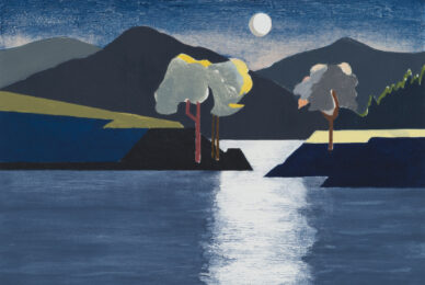 Moon Over Little Long Pond by Mary Prince at ebo Gallery