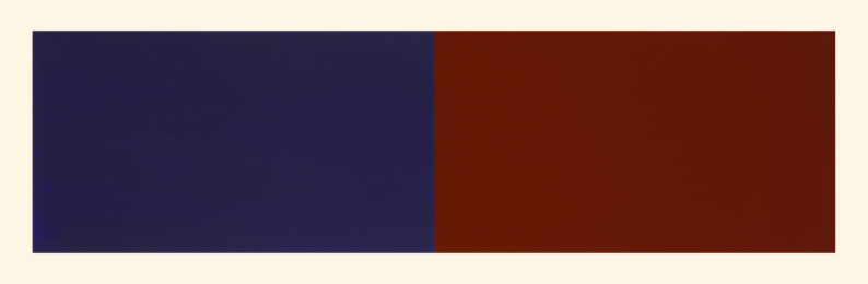 Rivers And Mountains/7,  Blue/red-violet by Rupert Deese at Manneken Press (IFPDA)