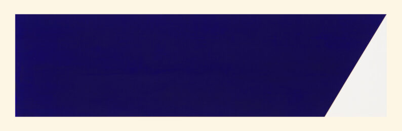 Rivers & Mountains/4, Slant Blue by Rupert Deese at Manneken Press (IFPDA)