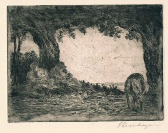 Ruhe Auf Der Flucht by Heinrich Steinhagen at Sylvan Cole Gallery