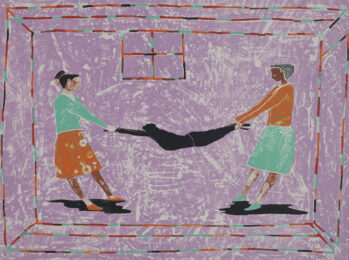 Sisters (stealing Shadows) by Stephen Chambers RA at Paupers Press