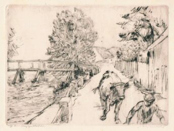 Strasse In Ottershausen by Adolf Schinnerer at Sylvan Cole Gallery