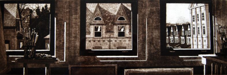 Studioscape (b+w) by Eric Goldberg at ebo Gallery