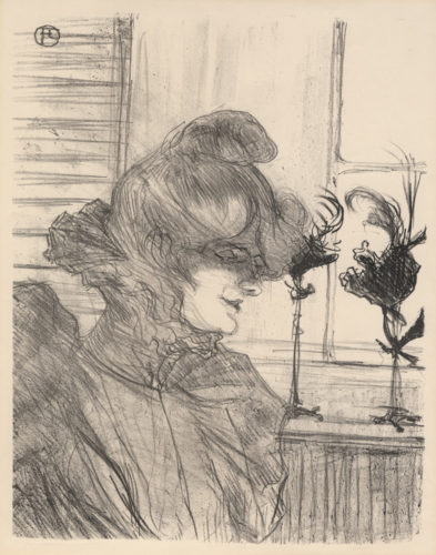 Le Margoin (mademoiselle Louise Blouet) by Henri de Toulouse-Lautrec at