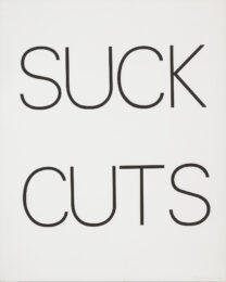 Suck Cuts by Bruce Nauman at Susan Sheehan Gallery