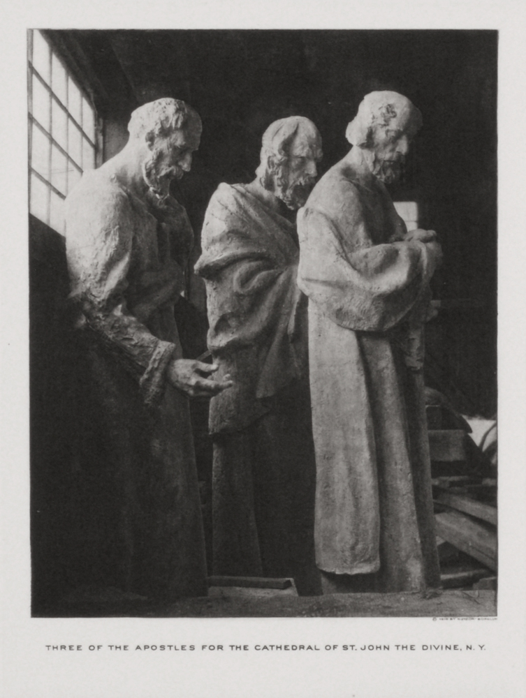 Three Apostles, Cathedral St. John The Divine by Gutzon Borglum