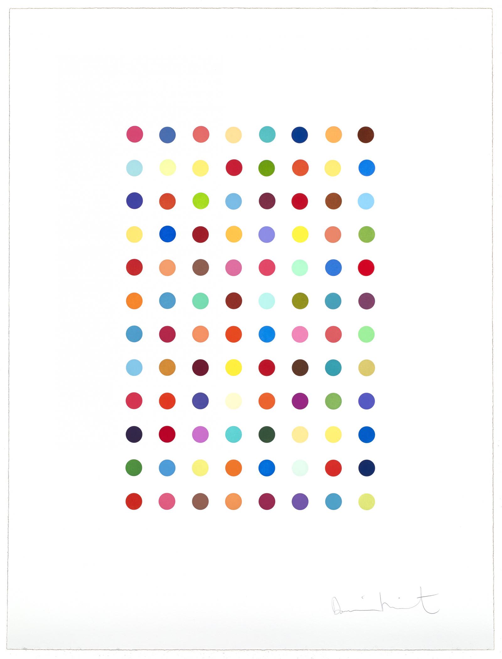 Xylene Cyanol Dye Solution by Damien Hirst