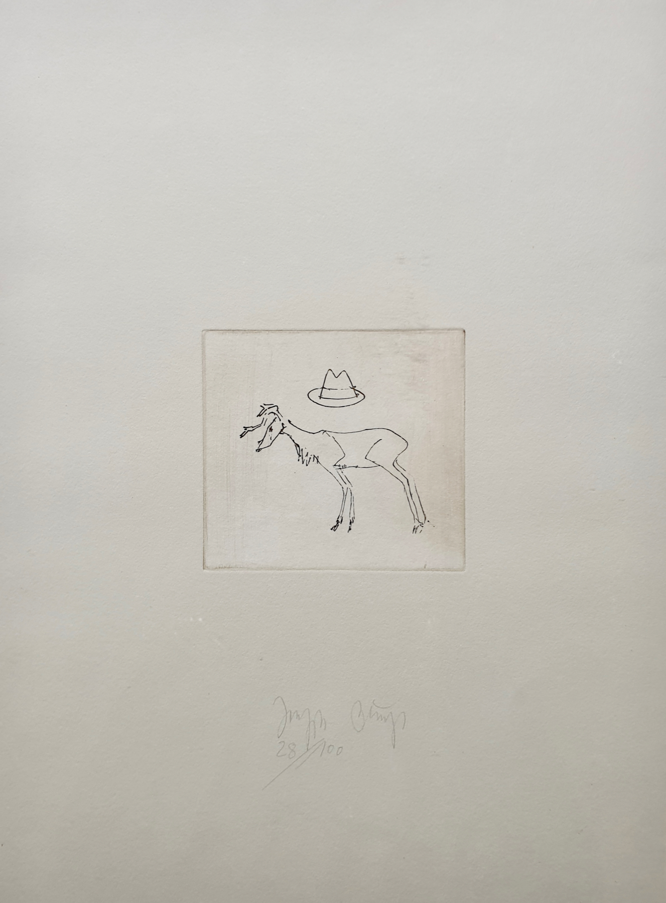 Hirsch Un Hut by Joseph Beuys