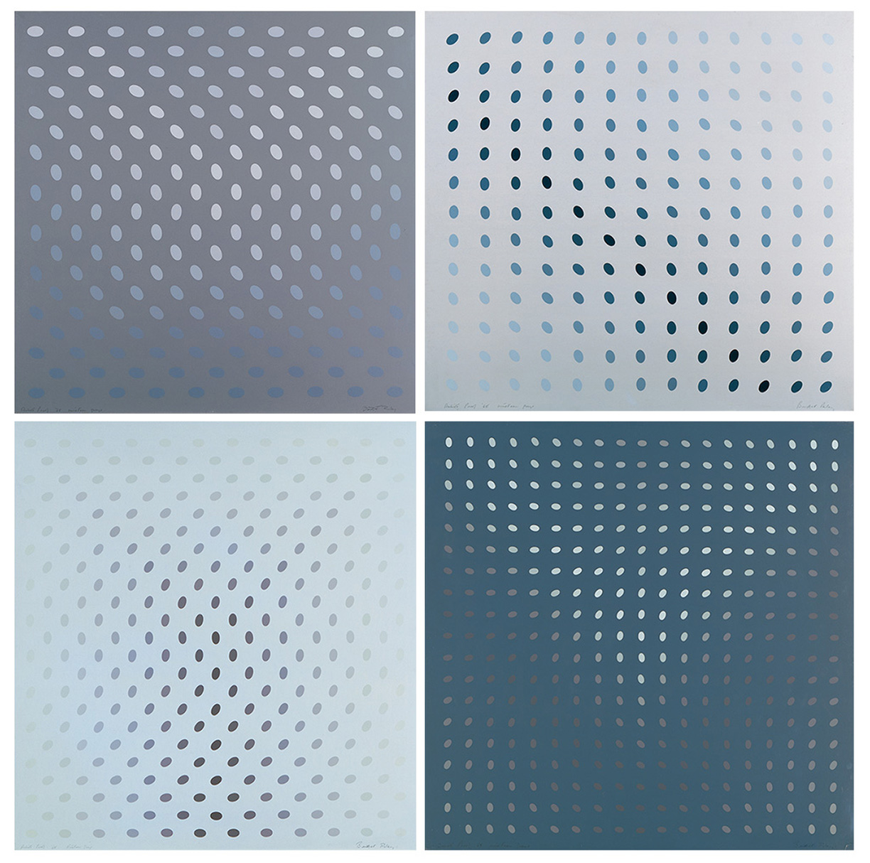 Untitled (nineteen Greys) by Bridget Riley