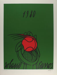 Roland Garros (vert) by Valerio Adami at Sylvan Cole Gallery