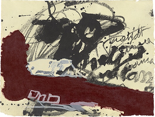 Roig I Negre 5 by Antoni Tapies