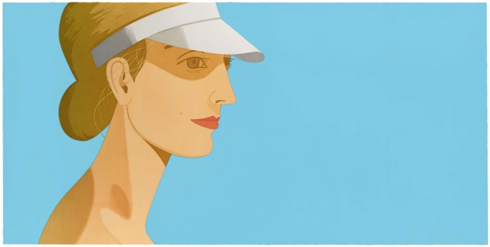 White Visor by Alex Katz