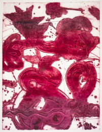 Bouquet (Sweet Pea, Blue, Magenta) by Catherine Howe at Manneken Press (IFPDA)