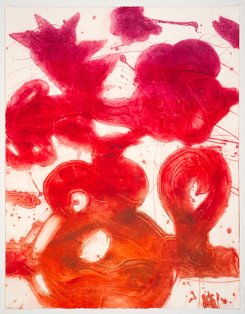 Bouquet (Sweet Pea, Red, Violet) by Catherine Howe